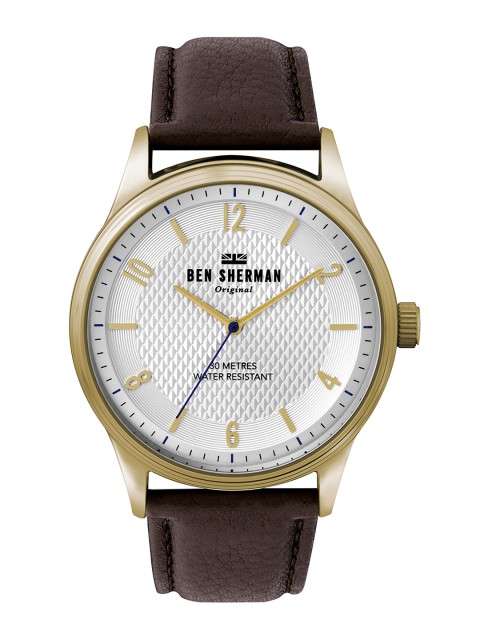 

BEN SHERMAN Men Silver-Toned Analogue Watch WB025TG