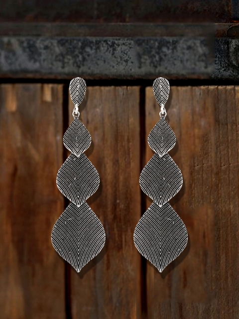 

Sia Art Jewellery Silver-Plated Contemporary Drop Earrings