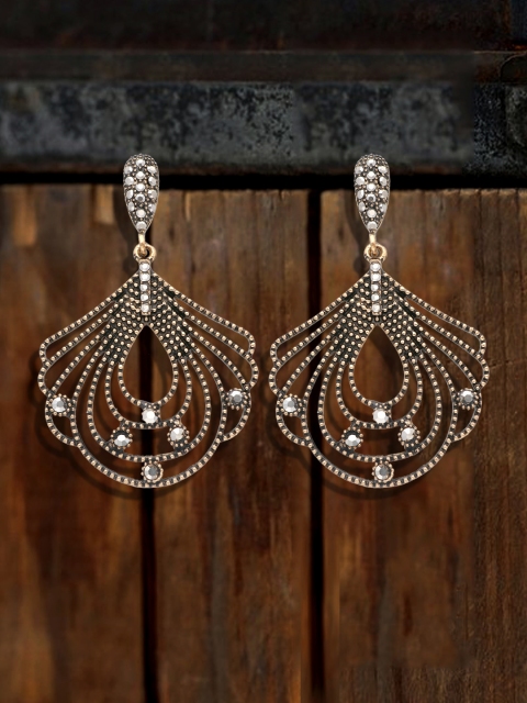 

Sia Art Jewellery Gold-Plated & Gold-Toned Classic Drop Earrings