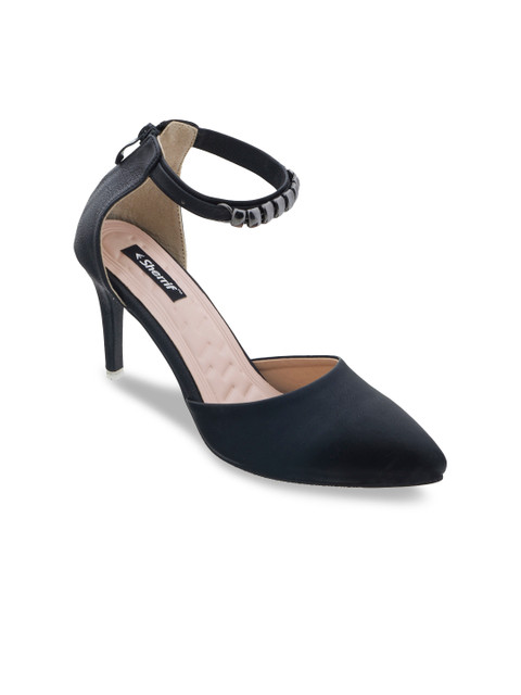 

Sherrif Shoes Women Black Solid Mid-Top Heels