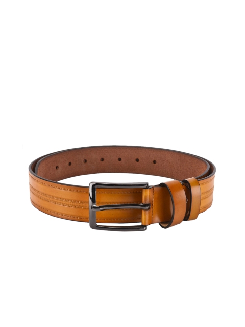 BuckleUp Men Tan Brown Textured Belt