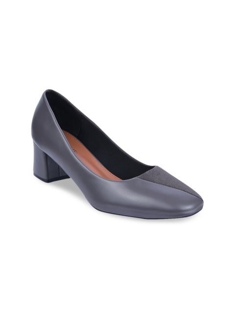 

URBANE Women Grey Solid Block Heels