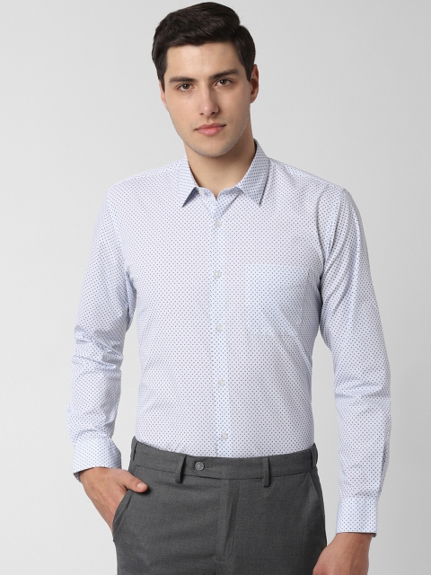 

Peter England Men Blue Slim Fit Printed Formal Shirt