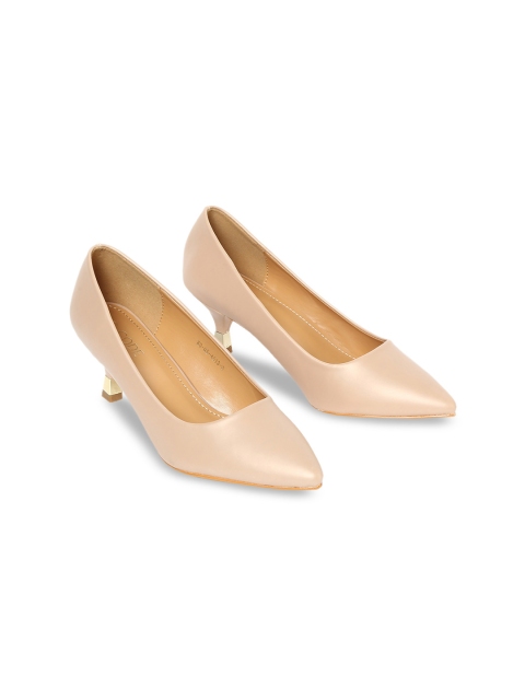 

CODE by Lifestyle Women Beige Solid Pumps