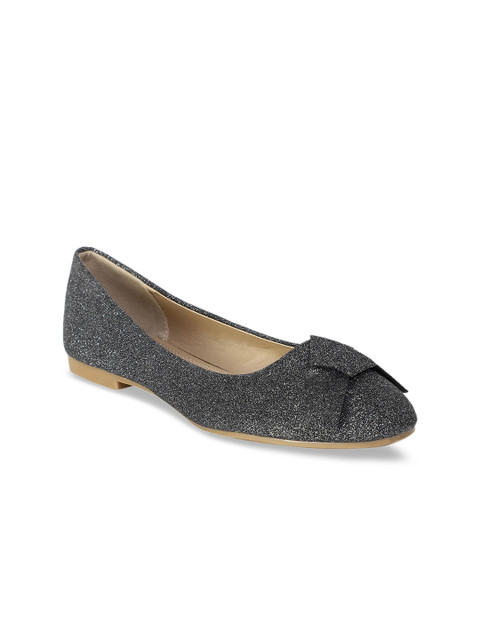 

ELLE Women Grey Textured Ballerinas
