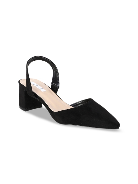 

ELLE Women Black Solid Pumps