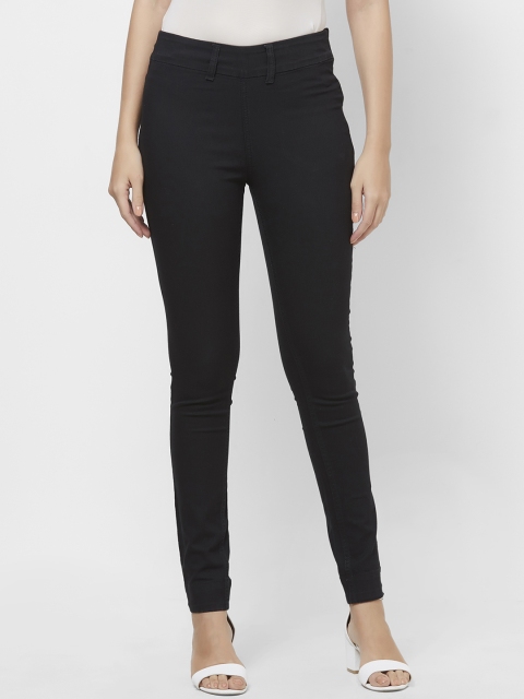 

Fusion Beats Women Black Regular Fit Solid Jegging