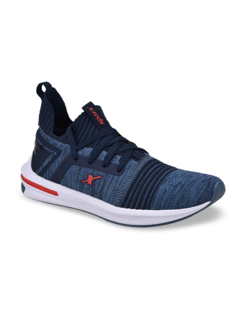 

Sparx Men Navy Blue Patterned Running Shoes
