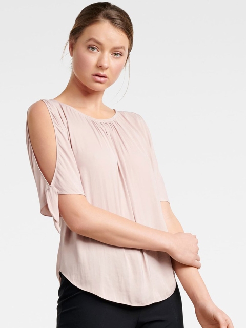 

Forever New Women Pink Solid Top