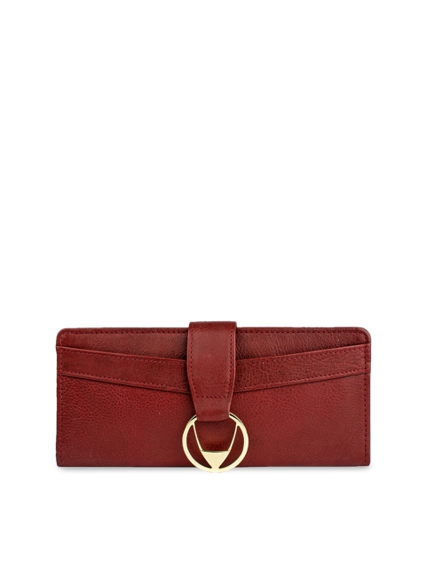 

Hidesign Women Red Solid Leather Two Fold Wallet