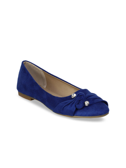 

ELLE Women Blue Solid Ballerinas