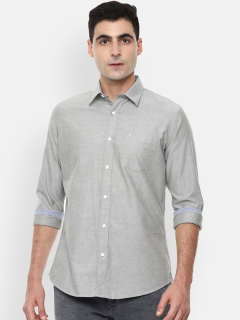 

Van Heusen Sport Men Grey Slim Fit Solid Casual Shirt