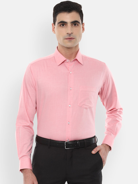 

Van Heusen Men Pink Regular Fit Solid Formal Shirt