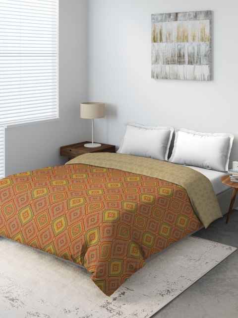 

DDecor Maroon & Brown Ethnic Motifs Mild Winter 150 GSM Double Bed Comforter