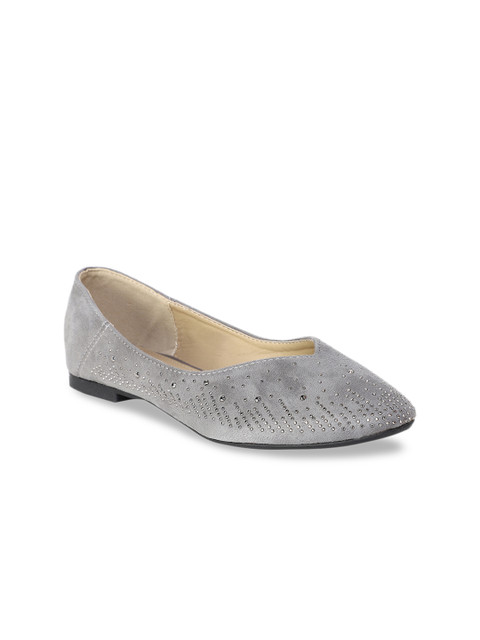 

ELLE Women Grey Solid Ballerinas