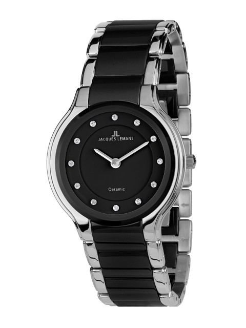 

Jacques Lemans Women Black Analogue Watch 1-1582B