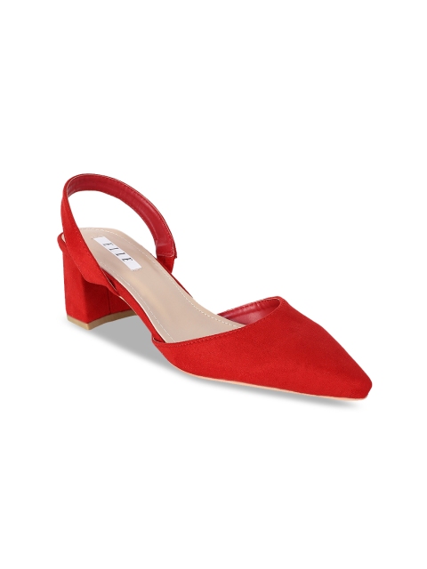 

ELLE Women Red Solid Pumps