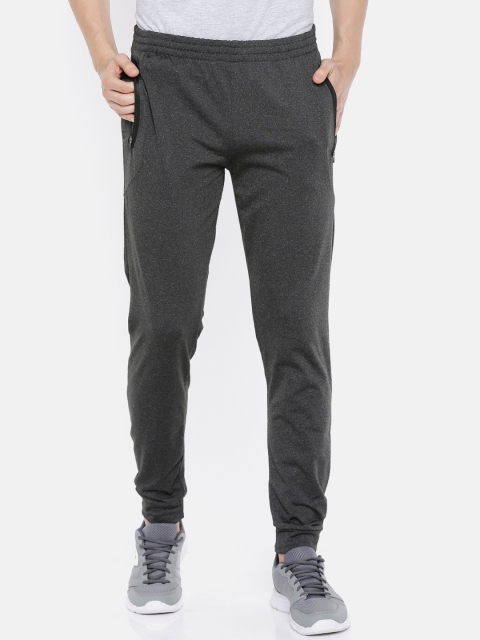 

4F Men Grey Solid Track Pants