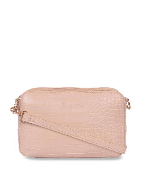 

Bagkok Beige Textured Sling Bag