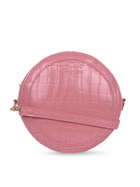 

Bagkok Pink Textured Sling Bag