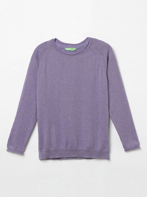 

Bossini Boys Purple Solid Pullover Sweater