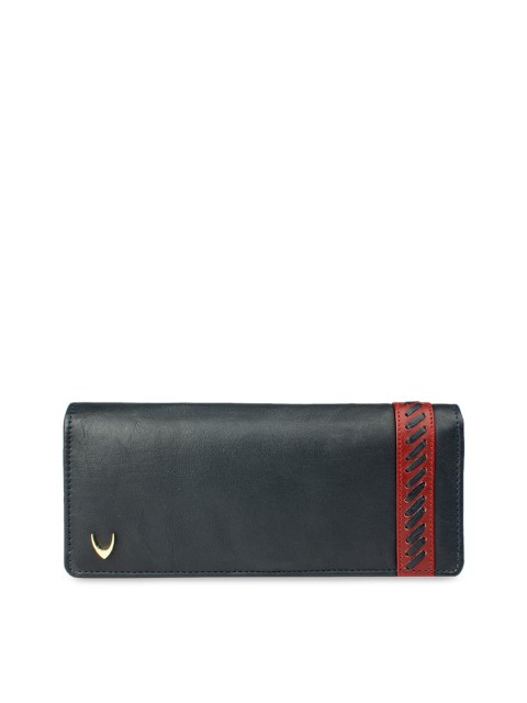 

Hidesign Women Blue Solid Leather Two Fold Wallet