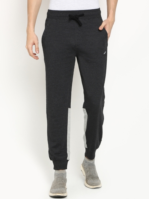 

Crocodile Men Charcoal Grey Solid Slim-Fit Joggers