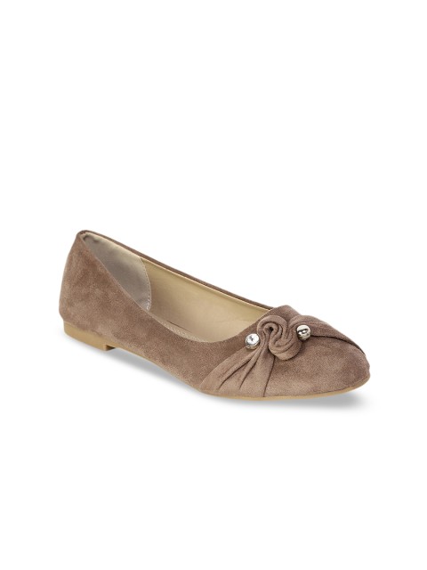

ELLE Women Brown Solid Ballerinas