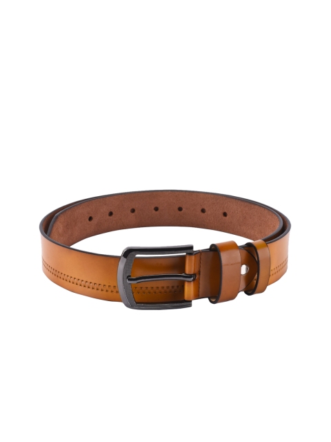 

BuckleUp Men Tan Brown Solid Belt