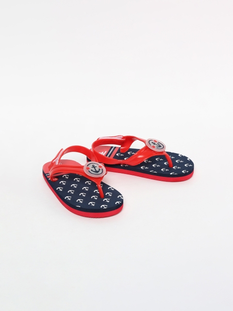 

Fame Forever by Lifestyle Boys Red & Navy Blue Solid Thong Flip-Flops