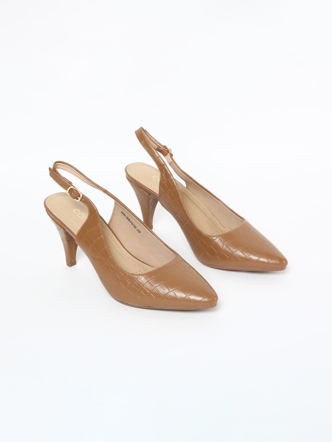 

CODE by Lifestyle Women Tan Brown Solid Pumps