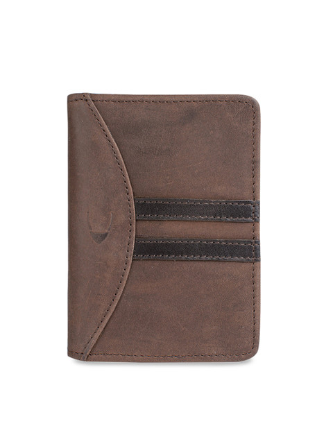 

Hidesign Men Brown Solid Two Fold Leather Wallet