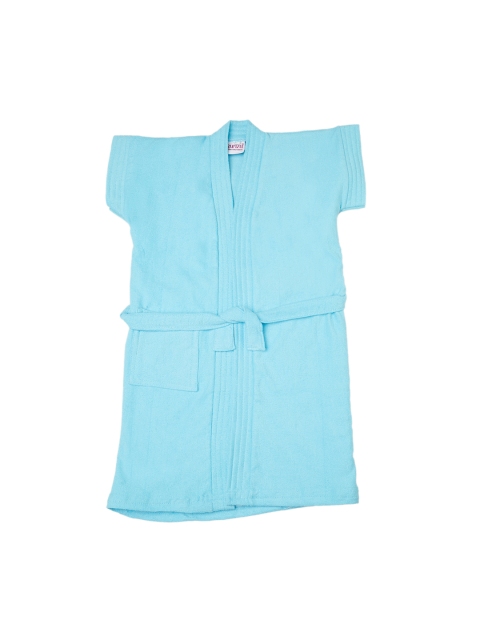 

BUMZEE Kids Blue Solid Bath Robe