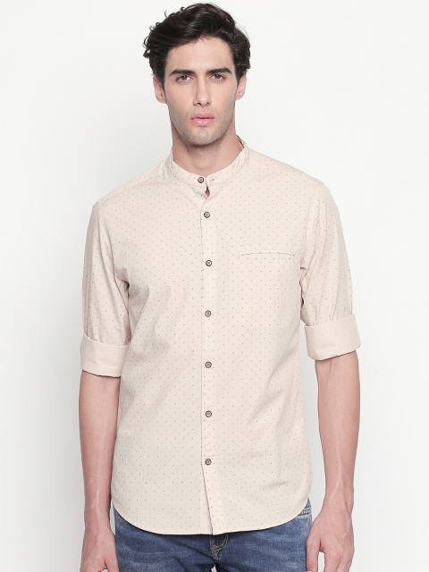 

BYFORD by Pantaloons Men Beige Regular Fit Printed Casual Shirt