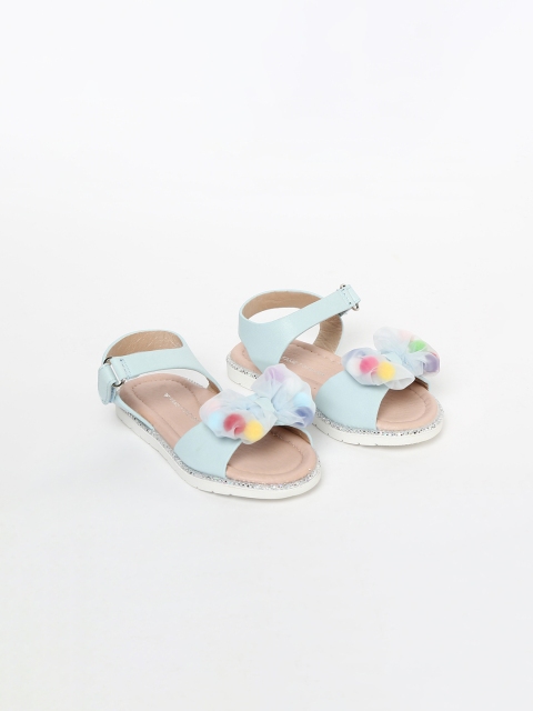 Fame Forever by Lifestyle Girls Blue Solid Open Toe Flats