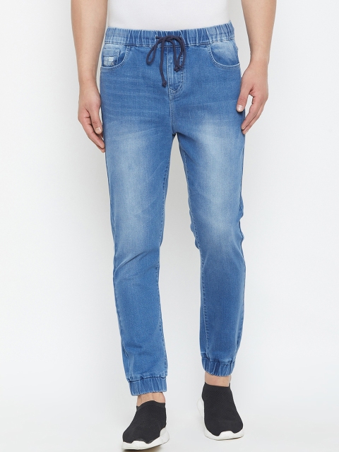 

Canary London Men Blue Jogger Low-Rise Clean Look Stretchable Jeans