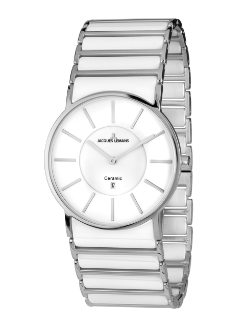 Jacques Lemans Men White Analogue Watch 1-1648E