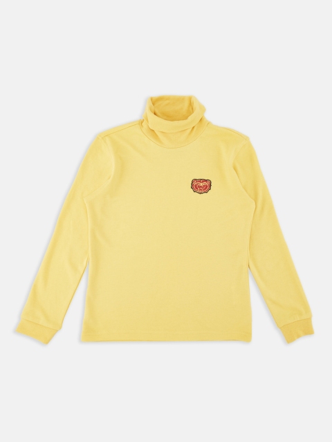 

CHALK by Pantaloons Boys Yellow Solid Sweatshirt