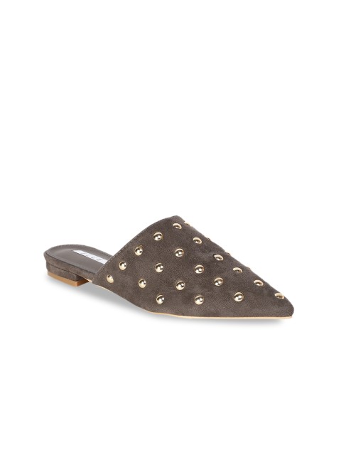 

ELLE Women Grey Textured Mules