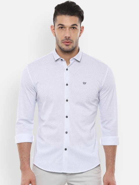 

Van Heusen Sport Men Blue & White Slim Fit Printed Casual Shirt