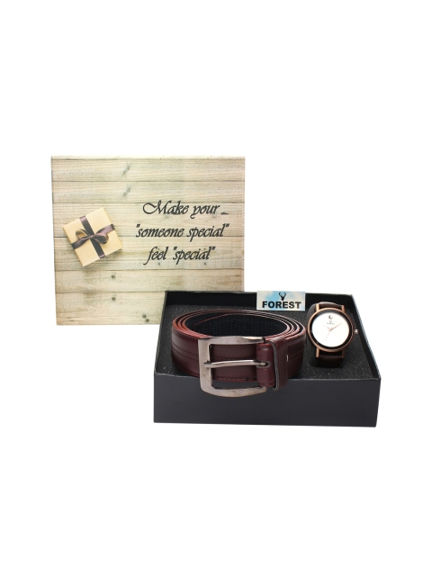 

Hobforestessentials Men Watch Gift Set, White