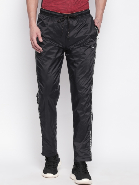 

Ajile by Pantaloons Men Black Solid Slim Fit Track Pants