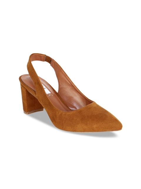 

ELLE Women Brown Solid Pumps