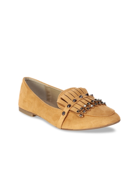 

ELLE Women Beige Embellished Ballerinas