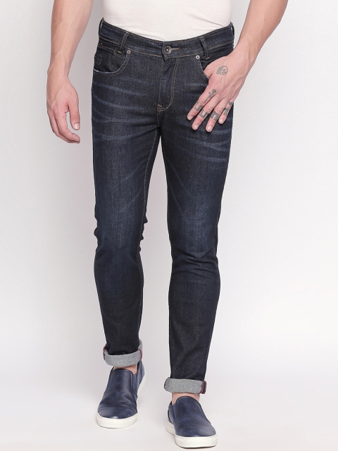 

Mufti Men Blue Regular Fit Mid-Rise Clean Look Stretchable Jeans