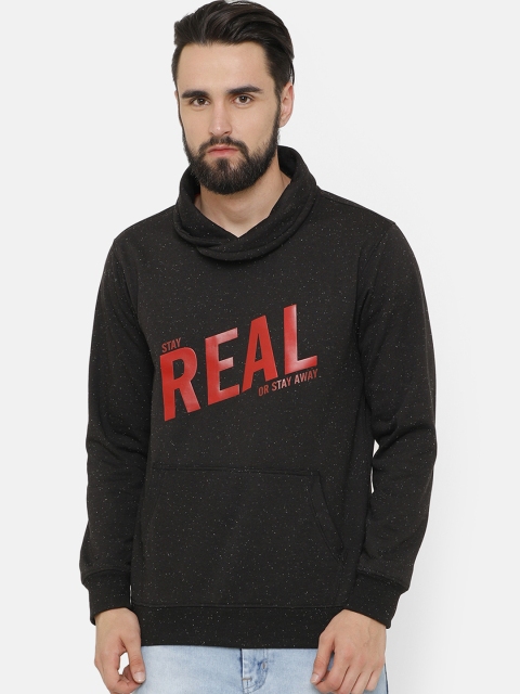 

ELEGANCE Men Black & Red Printed Sweatshirt