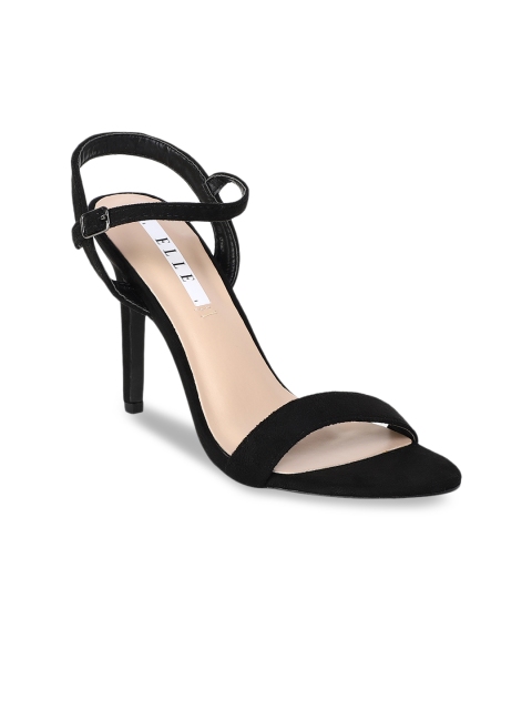 

ELLE Women Black Solid Sandals