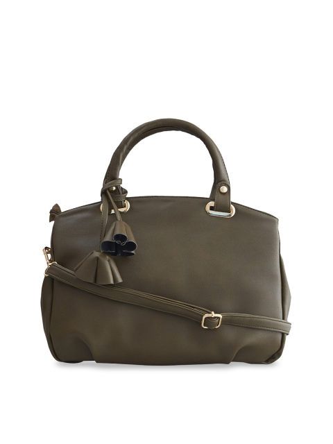 

LEGAL BRIBE Olive Green Solid Handheld Bag