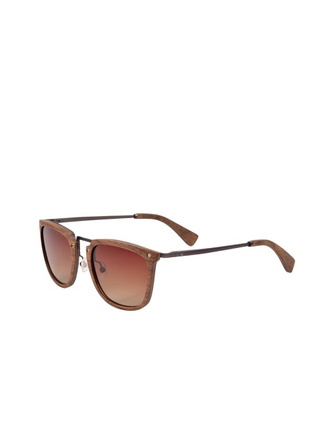 

Hidesign Men Polarised & UV Protected Wayfarer Sunglasses 8903439701840, Brown