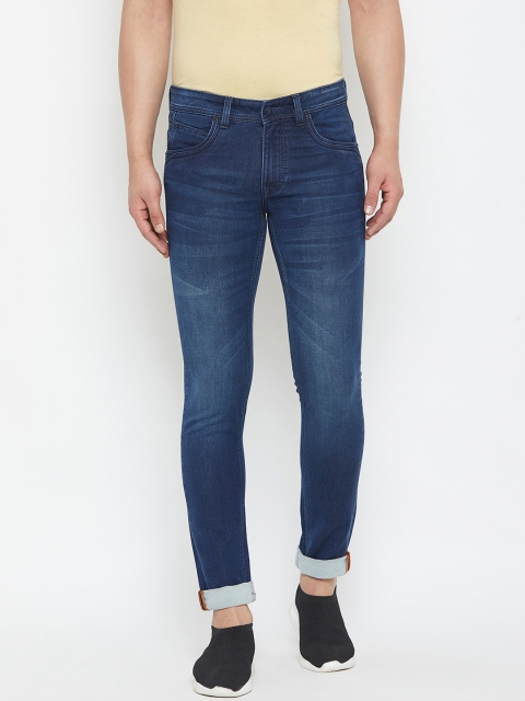 

American Archer Men Blue Skinny Fit Low-Rise Clean Look Stretchable Jeans